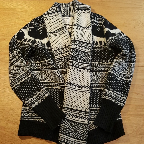 Cambridge Dry Goods Sweaters - Cambridge Dry Goods Wool Sweater Wrap Cardigan.